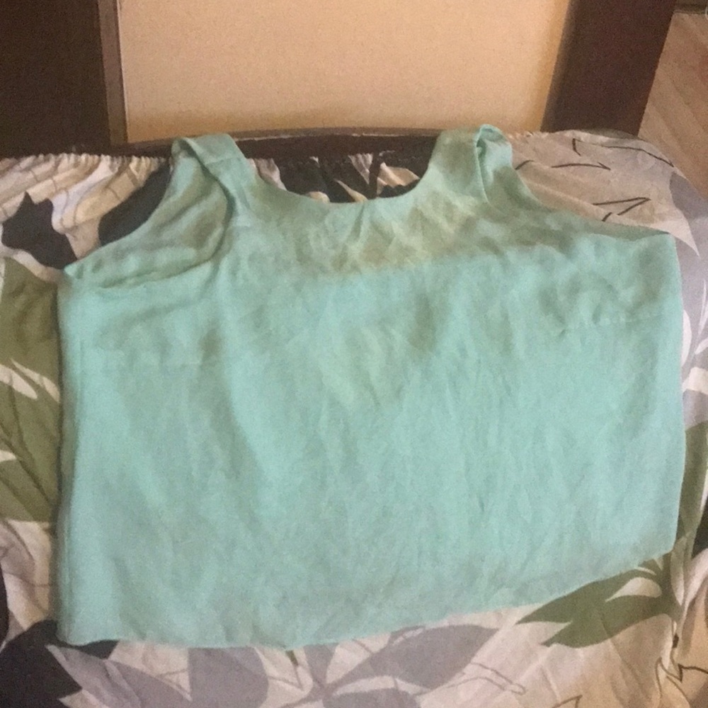 Teal crop top